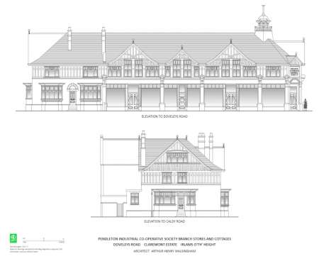 Four shops and two houses Doveleys Road Irlams o'th' Height
