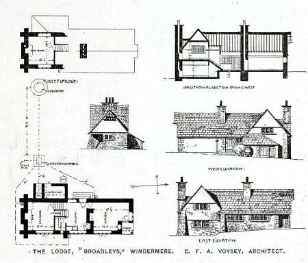Entrance Lodge to "Broad Leys," Newby Bridge Road, Storrs, Bowness-on-Windermere