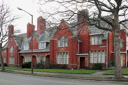 Cottages, Primrose Hill and Central Road, Port Sunlight