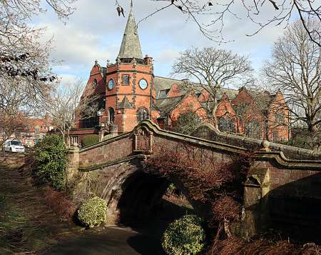 Lyceum and Dell Bridge, Port Sunlight