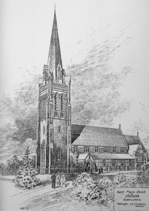 Church of St Mary, Manchester Road, Nelson: Tower and Spire