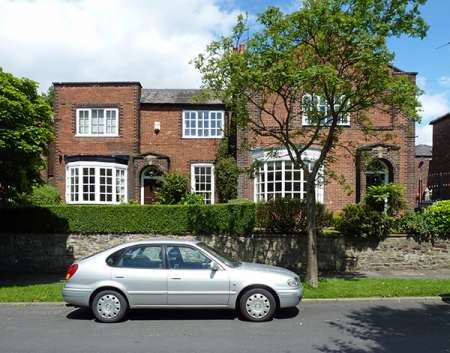 Housing estate Fairfield Avenue and Broadway, Fairfield, Droylsden, Manchester